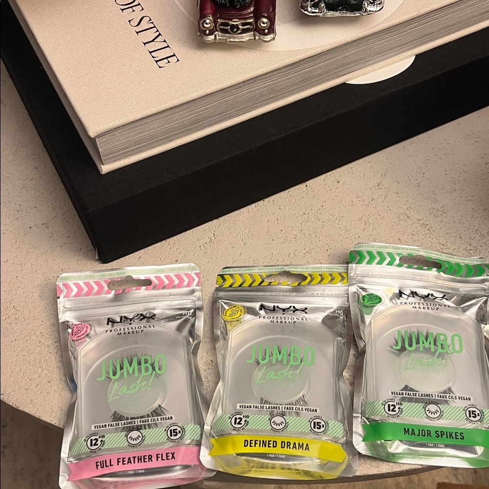 NYX Jumbo Lash Set with Pink, Yellow, and Green Accents
